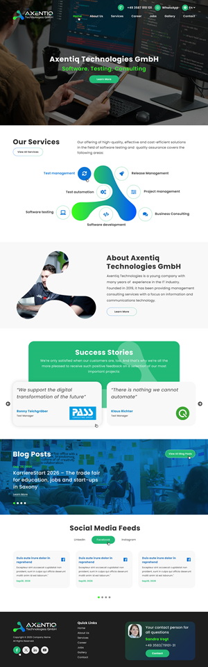 Web Design by pb for EnjoyQuality GmbH | Design: #36124565