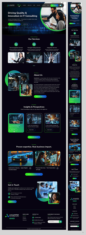 Web Design by pb for EnjoyQuality GmbH | Design #36133231