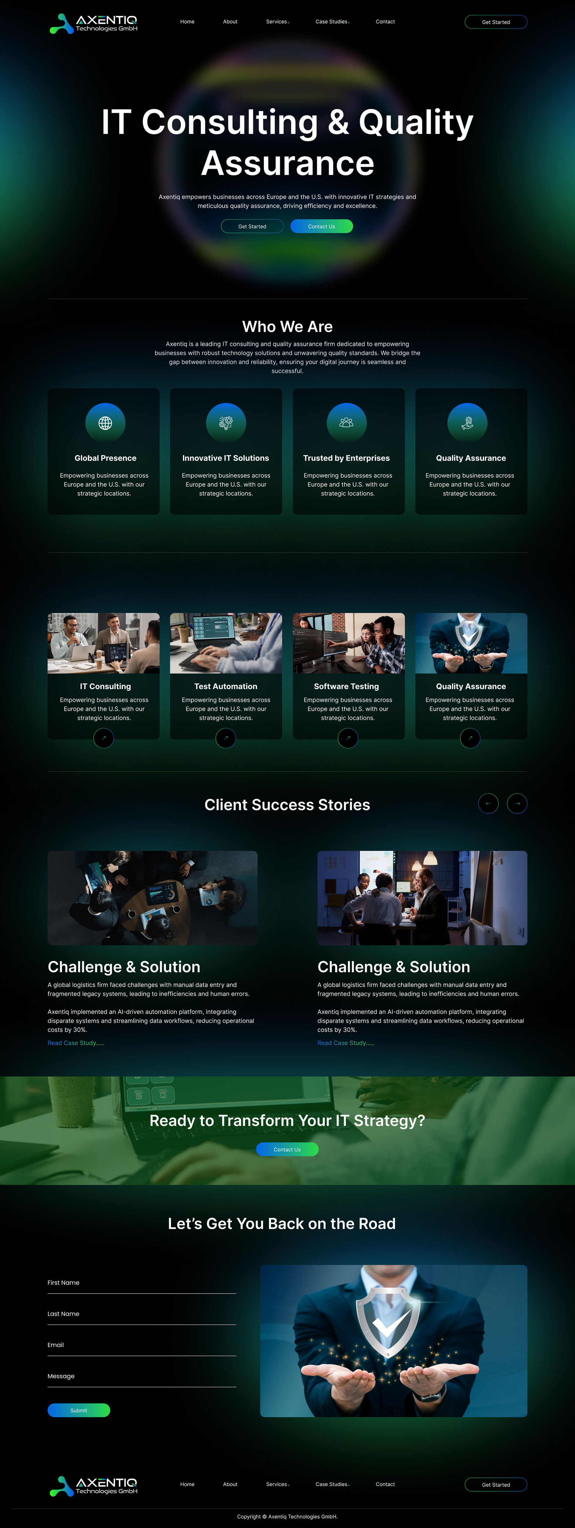 Web Design by saifahmed for EnjoyQuality GmbH | Design #36134945