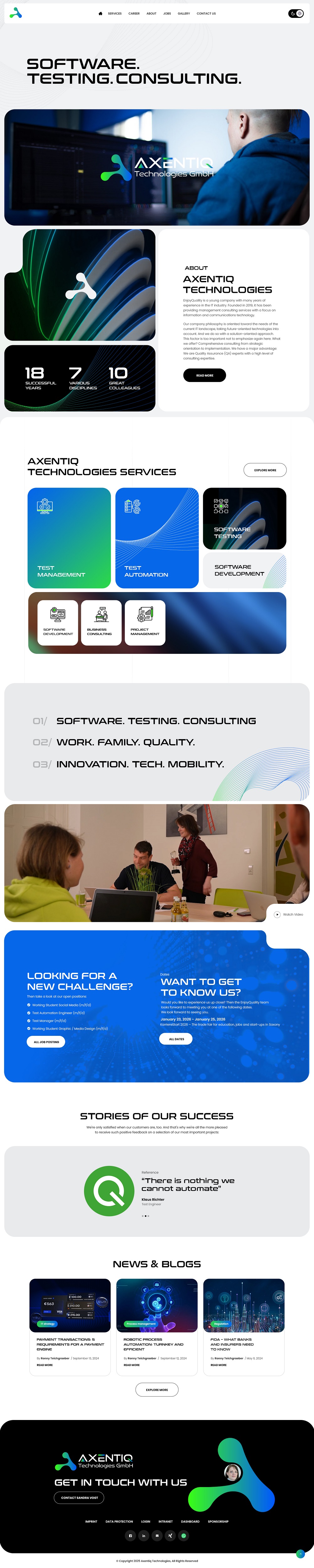 Web Design by nzdesigners for EnjoyQuality GmbH | Design #36125956