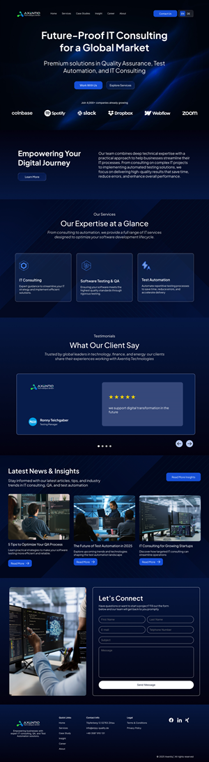 Web Design by Taufik H for EnjoyQuality GmbH | Design: #36137417