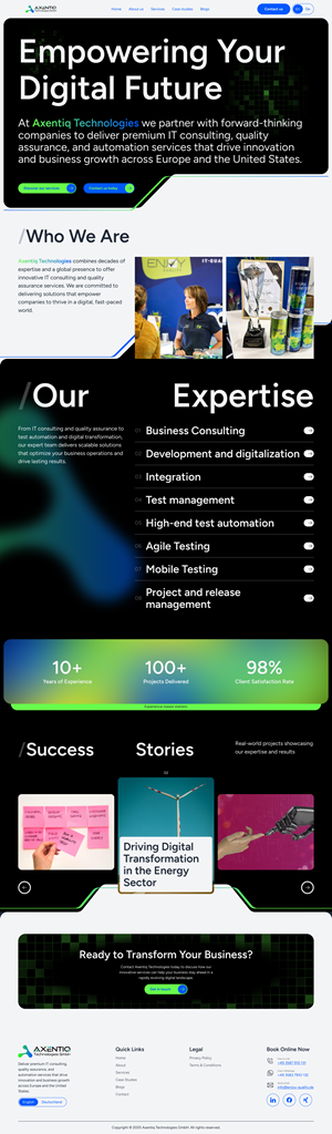 Web Design by Taufik H for EnjoyQuality GmbH | Design: #36137465