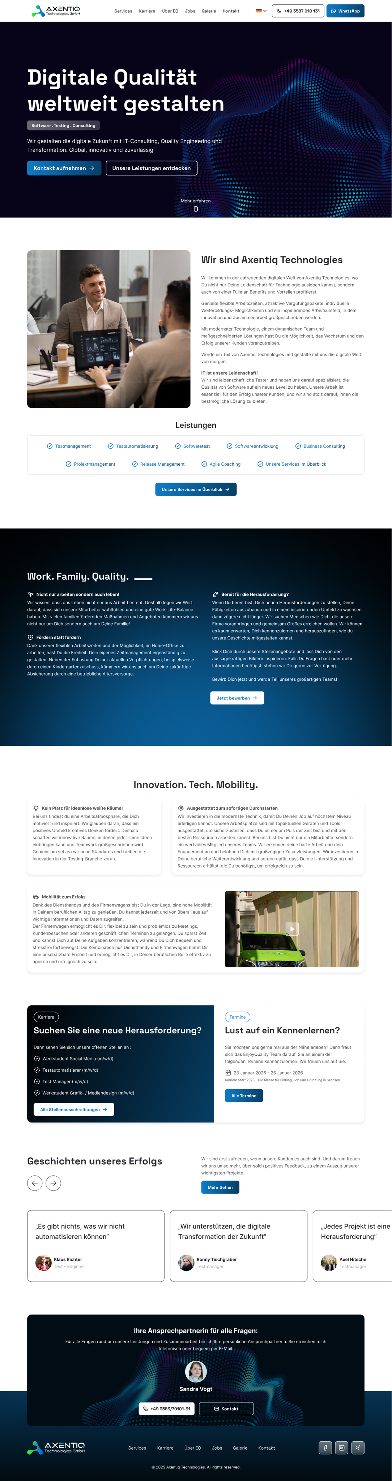 Web Design by Taufik H for EnjoyQuality GmbH | Design #36137476