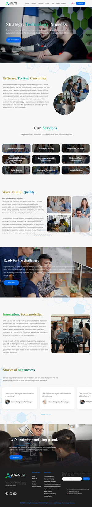 Web Design by Taufik H for EnjoyQuality GmbH | Design: #36137533