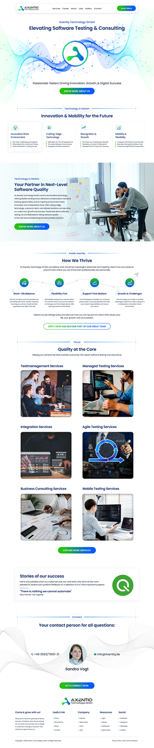 Web Design by UniqueCreator99 for EnjoyQuality GmbH | Design #36128688
