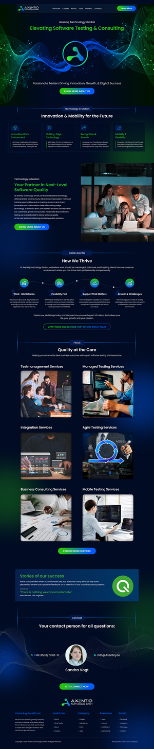 Web Design by UniqueCreator99 for EnjoyQuality GmbH | Design: #36131034
