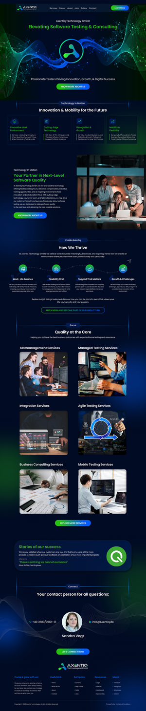 Web Design by UniqueCreator99 for EnjoyQuality GmbH | Design: #36131062