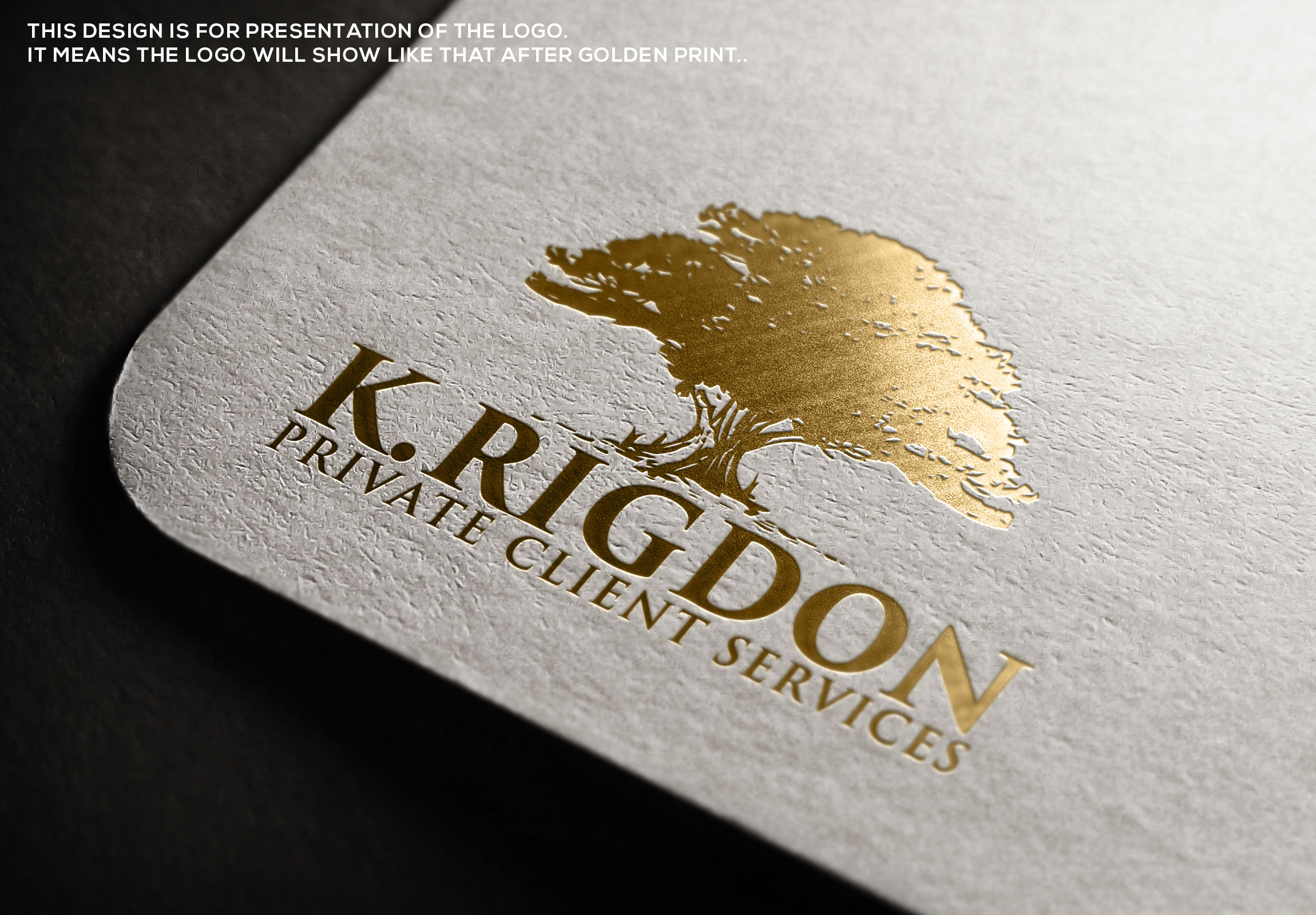 Design de Logo par Rosalie.. pour K.Rigdon Private Client Services | Design #36108443