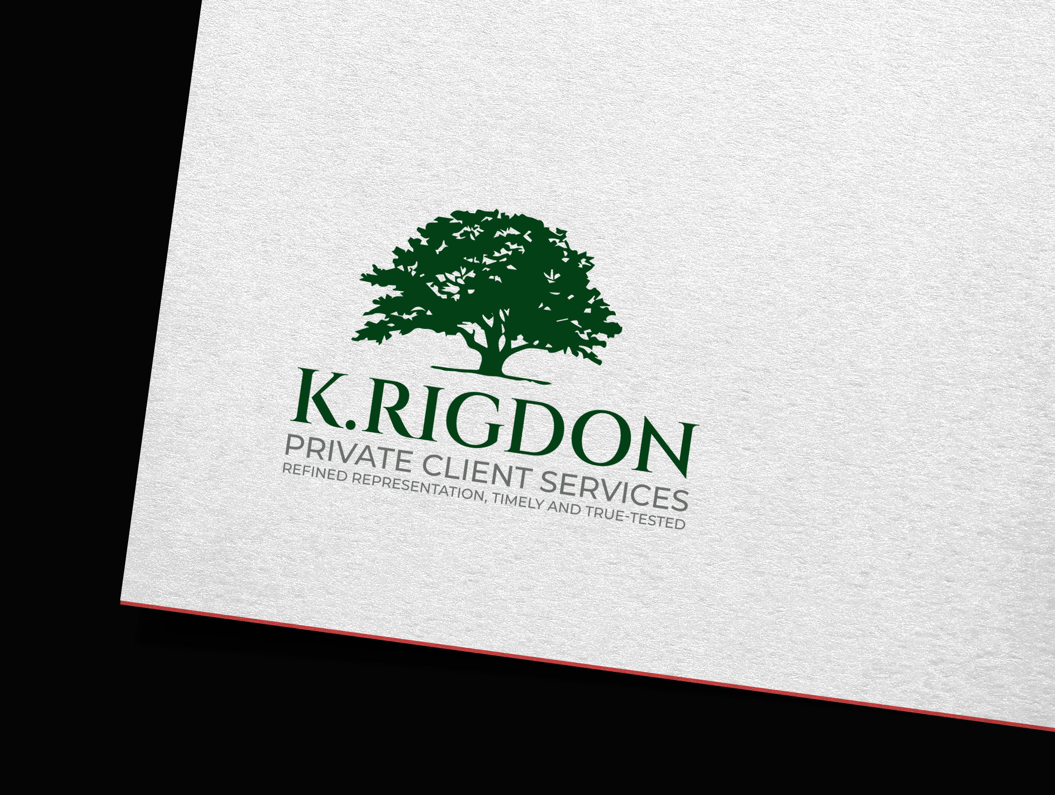 Diseño de Logo por GraphiqueLab para K.Rigdon Private Client Services | Diseño #36113604