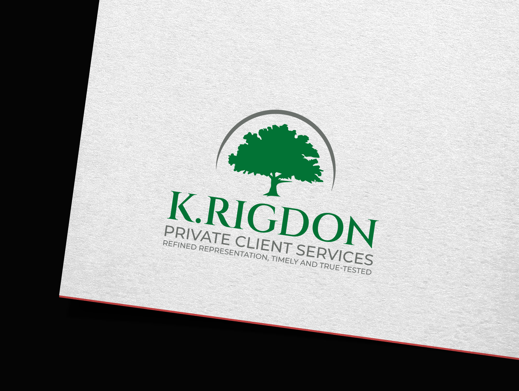 Diseño de Logo por GraphiqueLab para K.Rigdon Private Client Services | Diseño #36113607