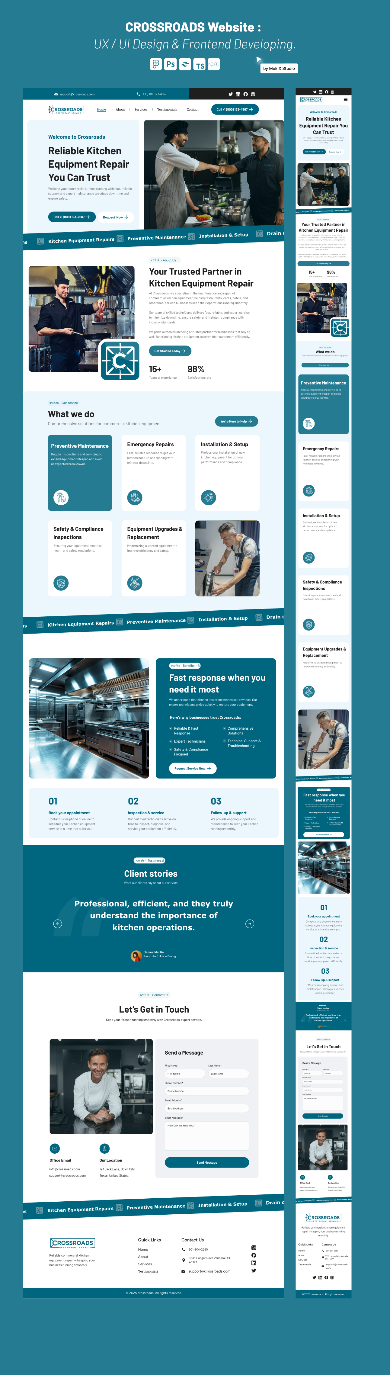 Web Design by MEK.X.Studio for this project | Design #36148404