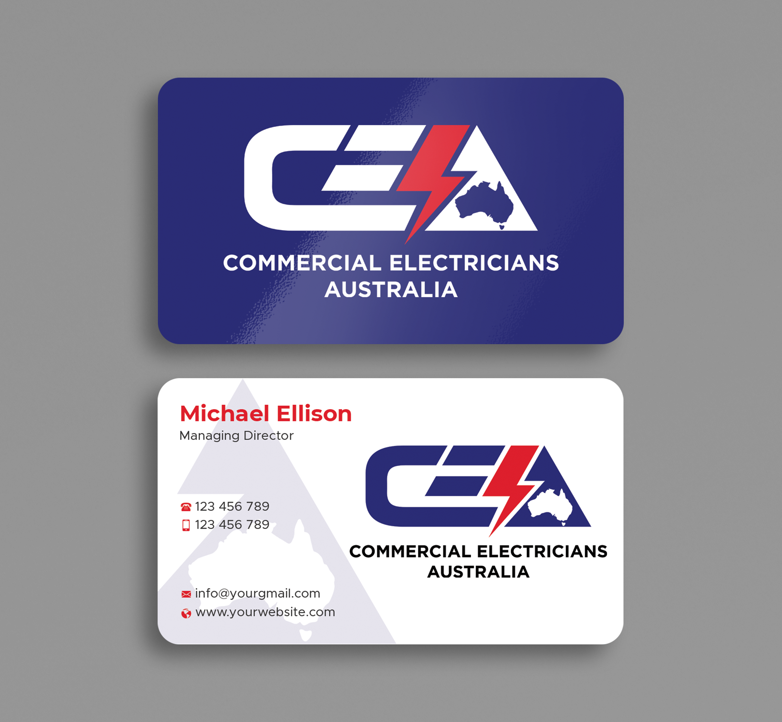 Business Card Design by Expert Bappy for GOLD COAST CITY ELECTRICAL | Design #36121787