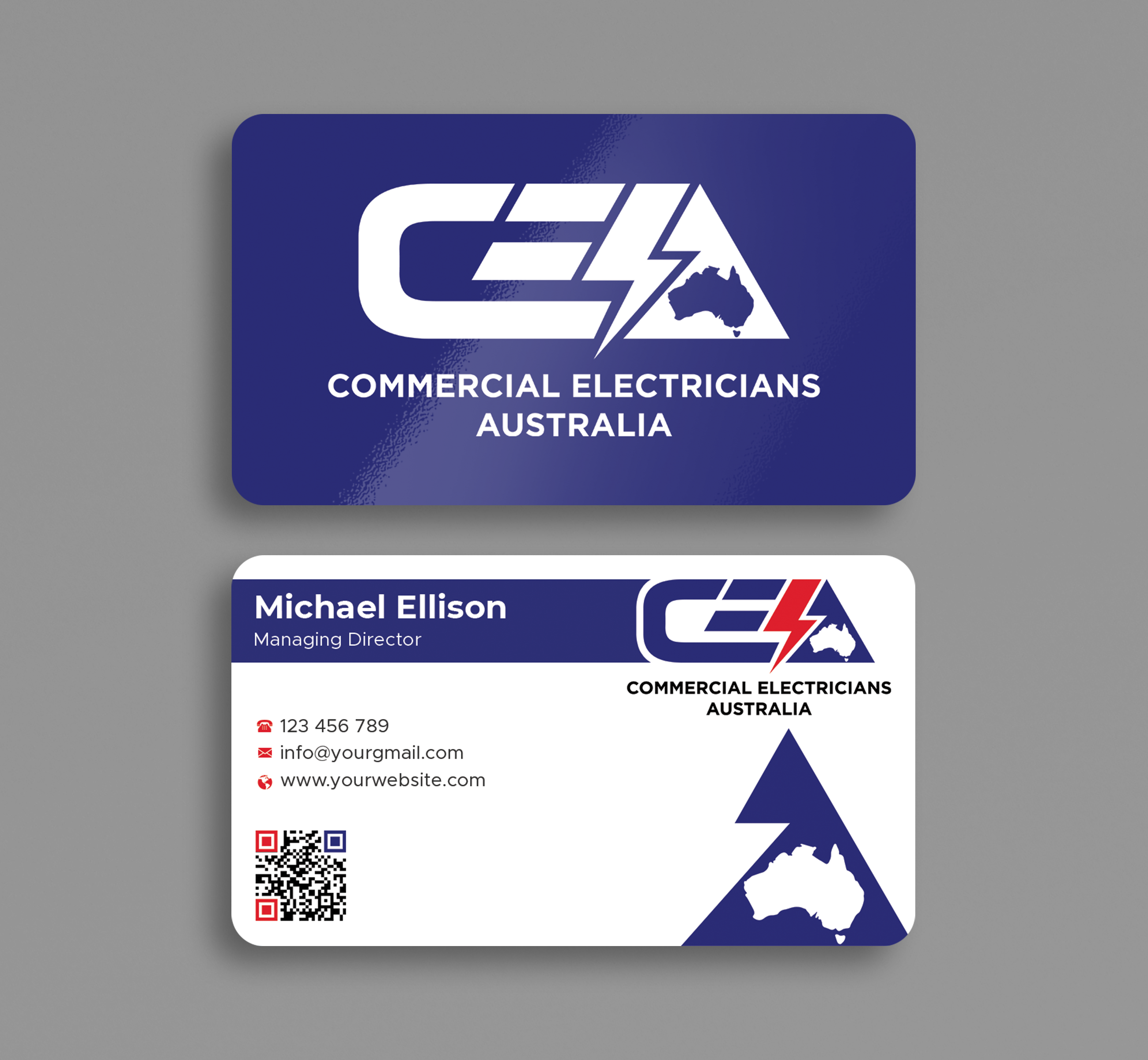 Business Card Design by Expert Bappy for GOLD COAST CITY ELECTRICAL | Design #36122603