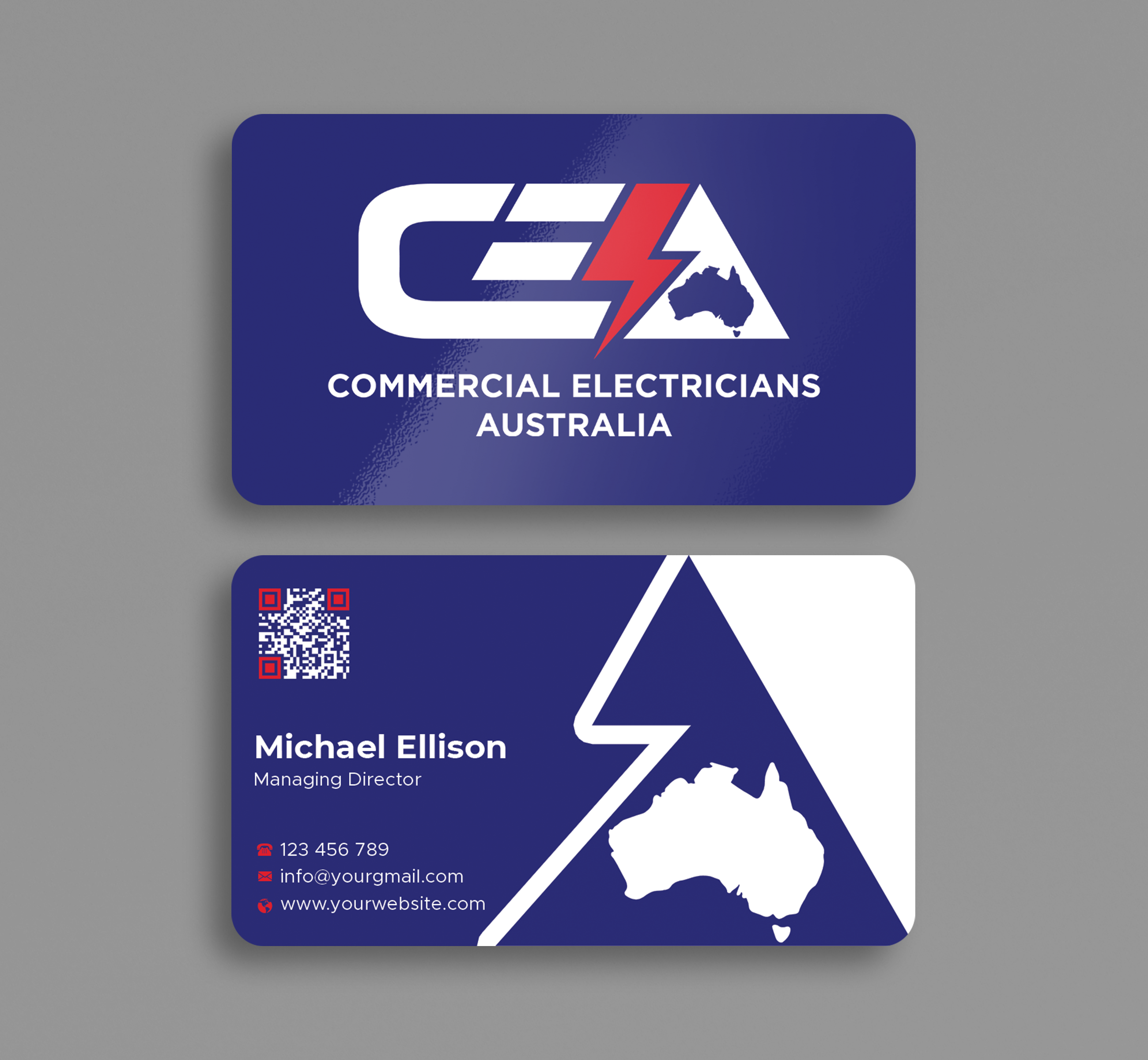 Business Card Design by Expert Bappy for GOLD COAST CITY ELECTRICAL | Design #36122719