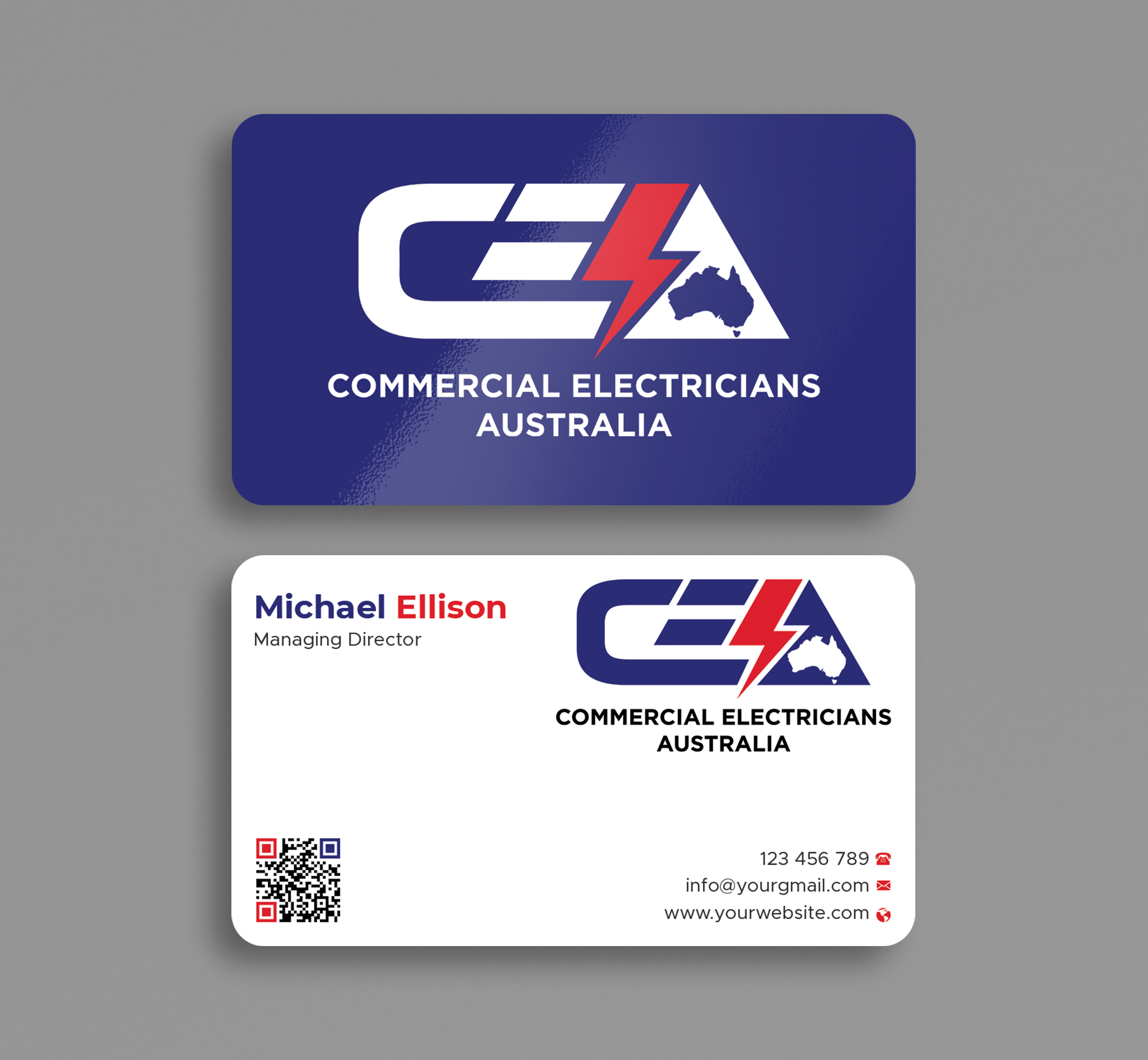 Business Card Design by Expert Bappy for GOLD COAST CITY ELECTRICAL | Design #36123263