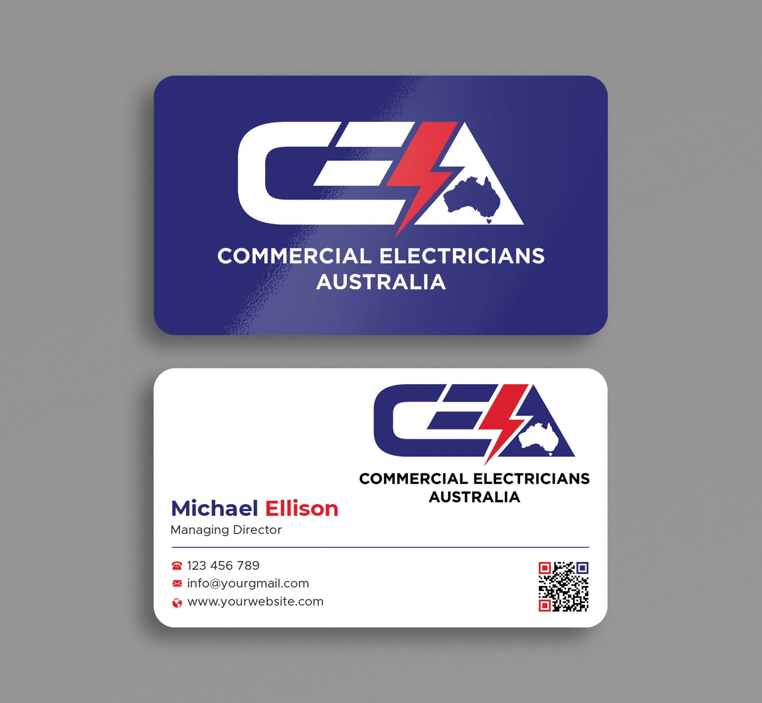 Business Card Design by Expert Bappy for GOLD COAST CITY ELECTRICAL | Design #36123354