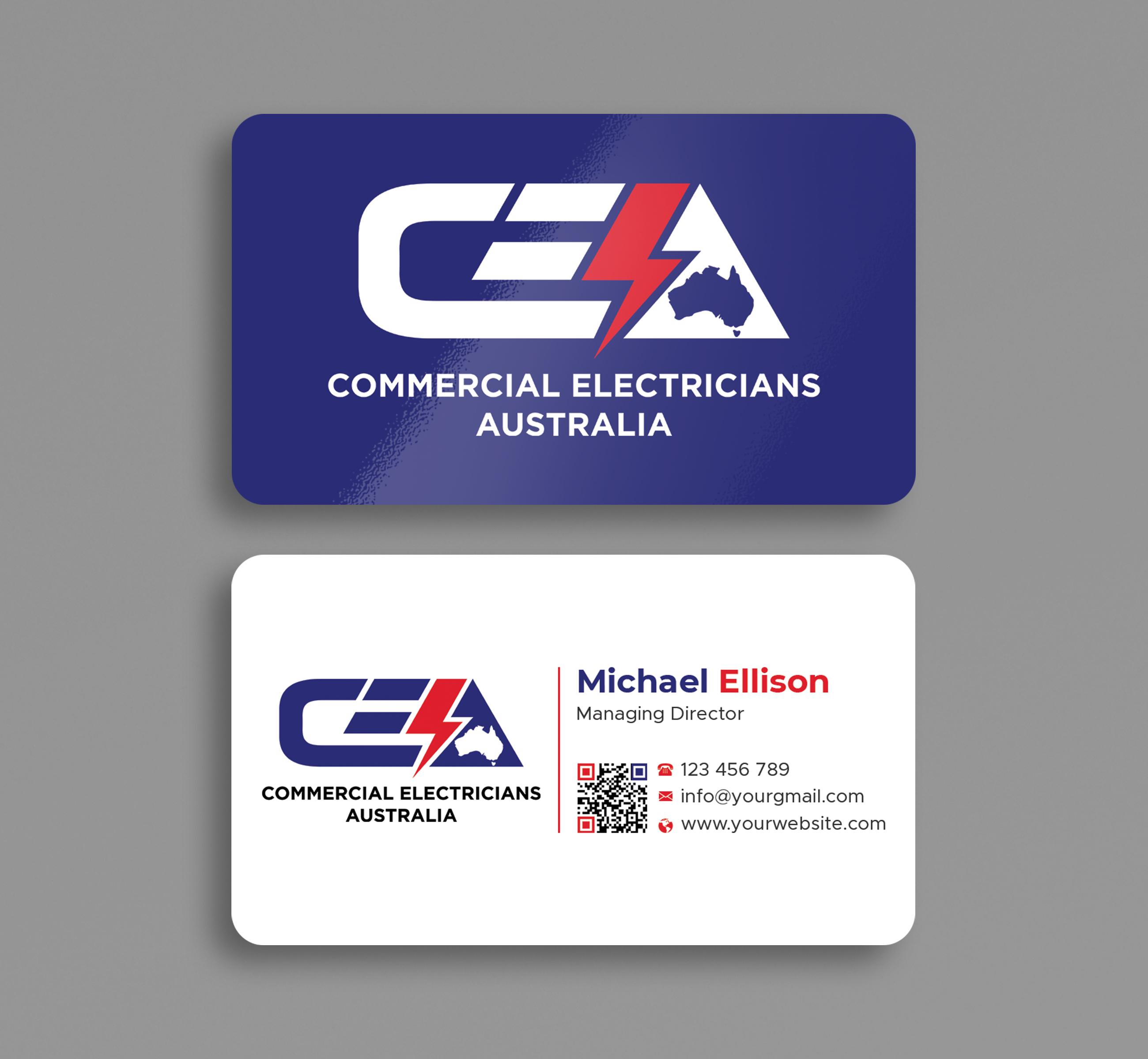 Business Card Design by Expert Bappy for GOLD COAST CITY ELECTRICAL | Design #36123550