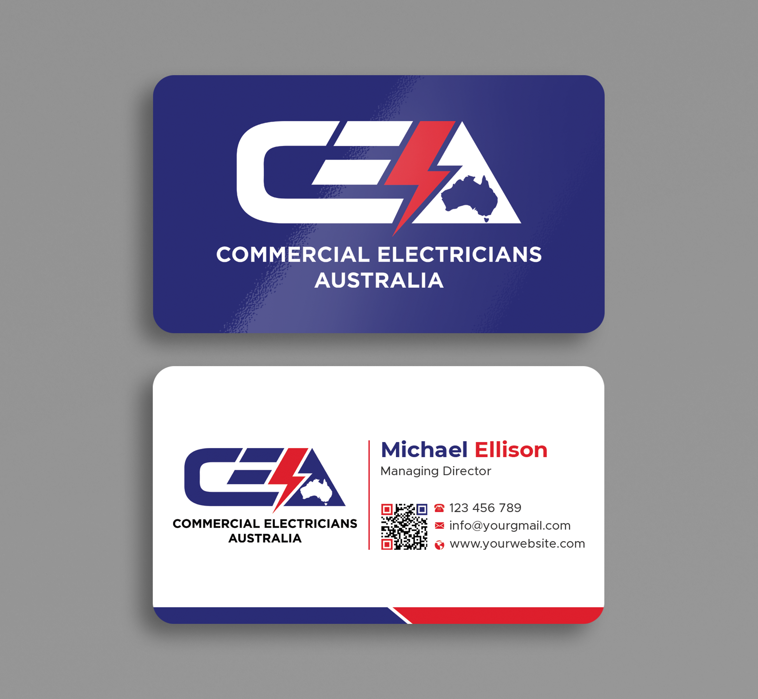 Business Card Design by Expert Bappy for GOLD COAST CITY ELECTRICAL | Design #36123660