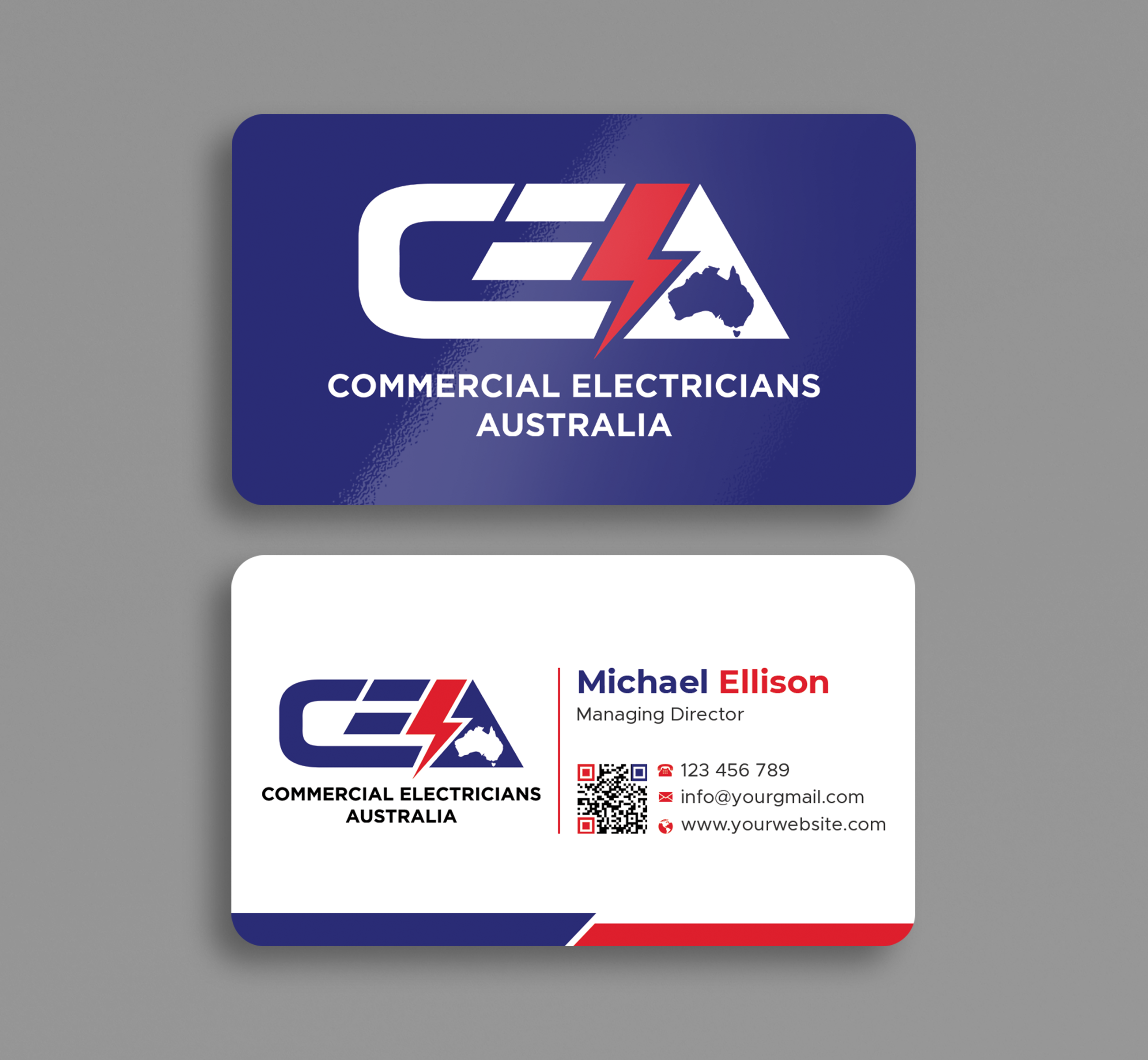 Business Card Design by Expert Bappy for GOLD COAST CITY ELECTRICAL | Design #36123661