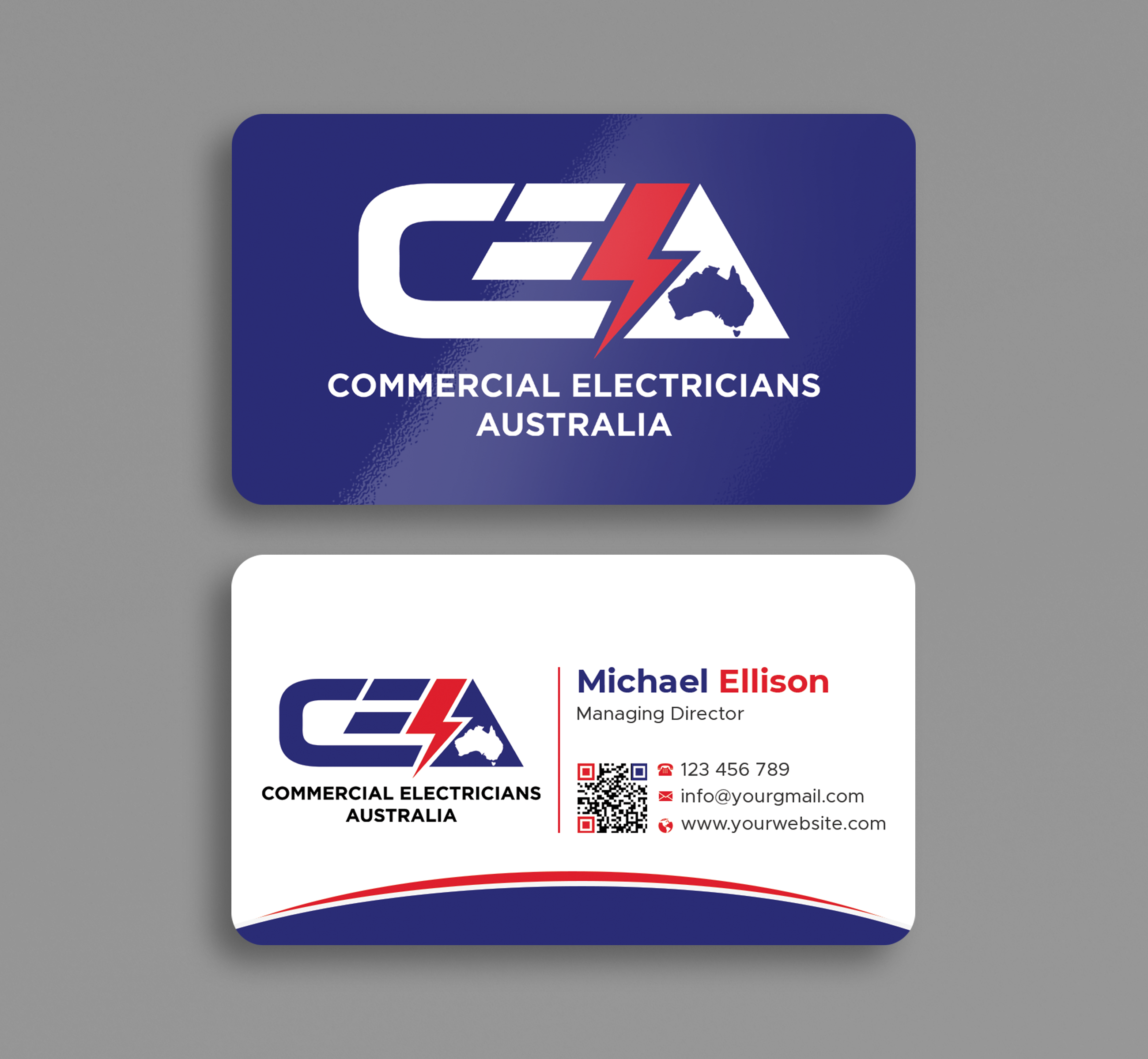 Business Card Design by Expert Bappy for GOLD COAST CITY ELECTRICAL | Design #36123663