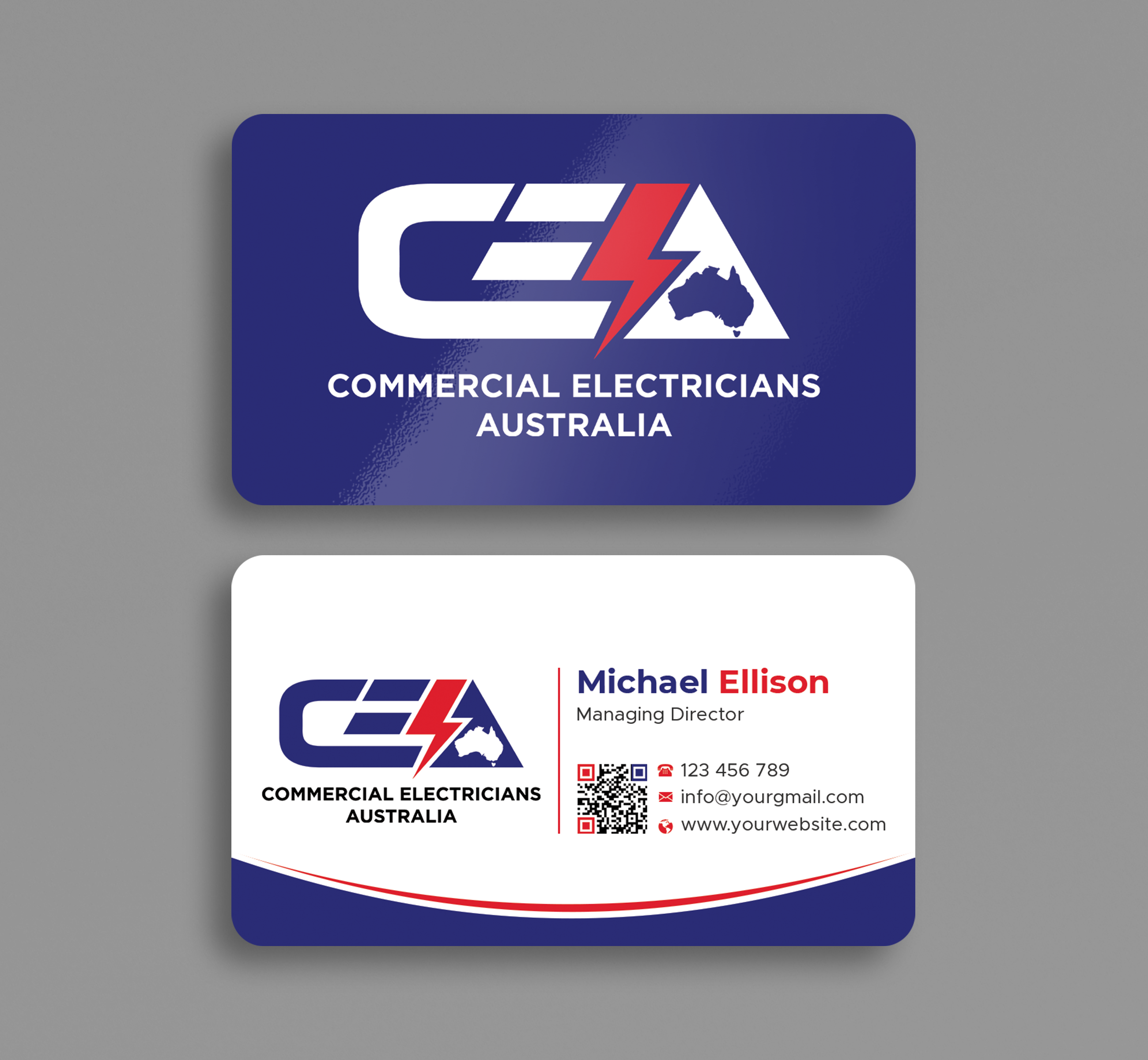 Business Card Design by Expert Bappy for GOLD COAST CITY ELECTRICAL | Design #36123664