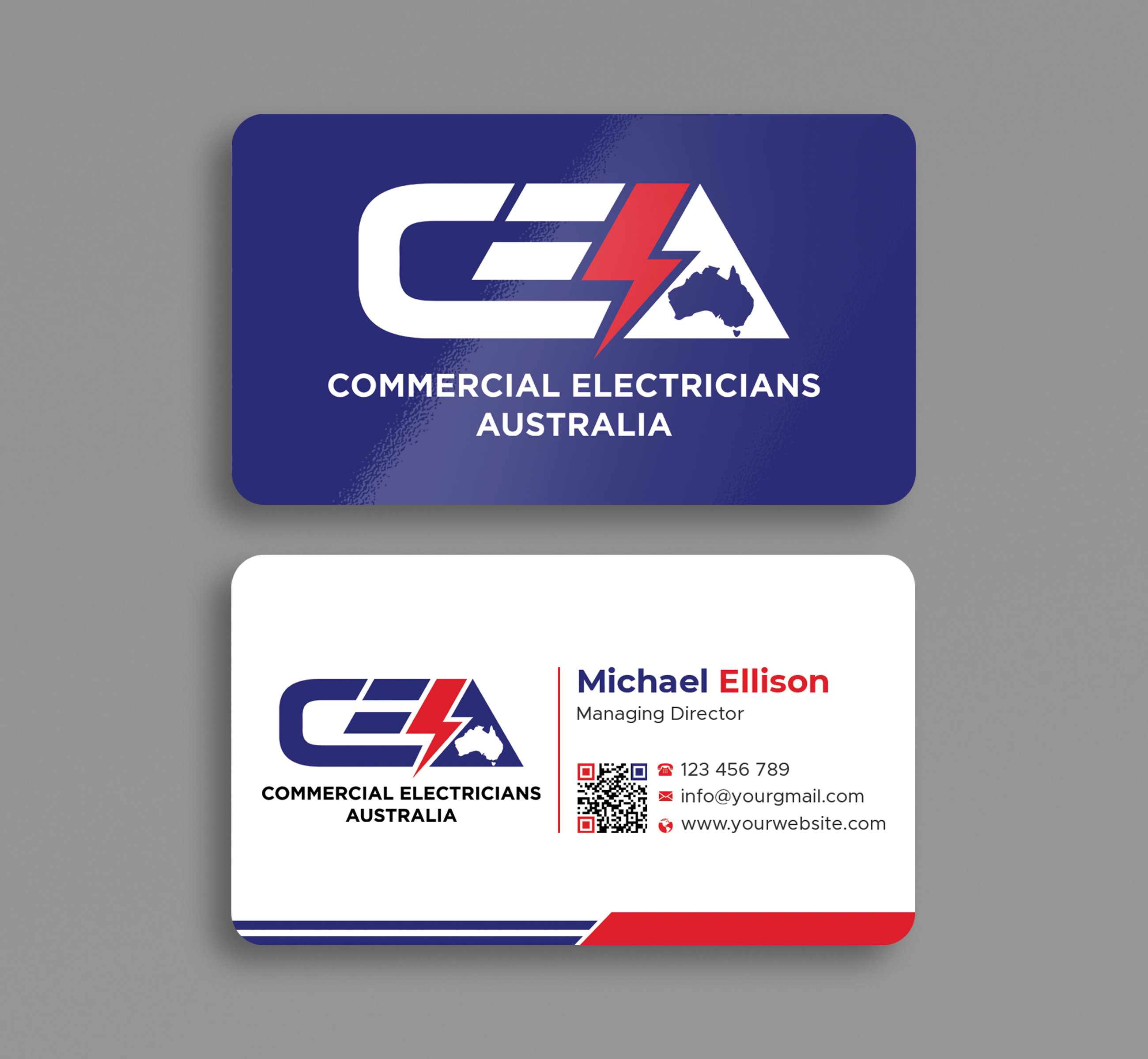 Business Card Design by Expert Bappy for GOLD COAST CITY ELECTRICAL | Design #36123674