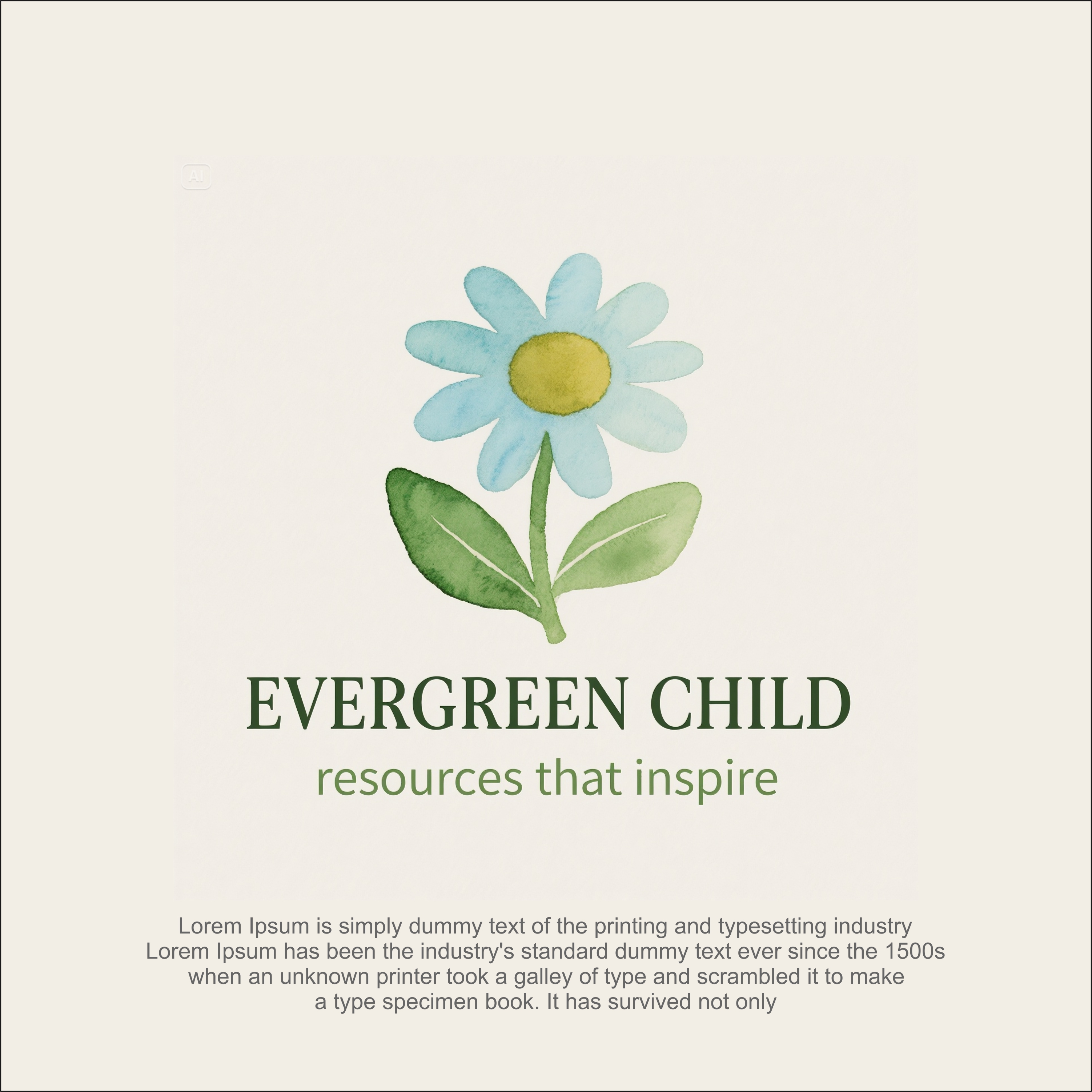 Logo Design by Stone Black for Evergreen Child | Design #36134574