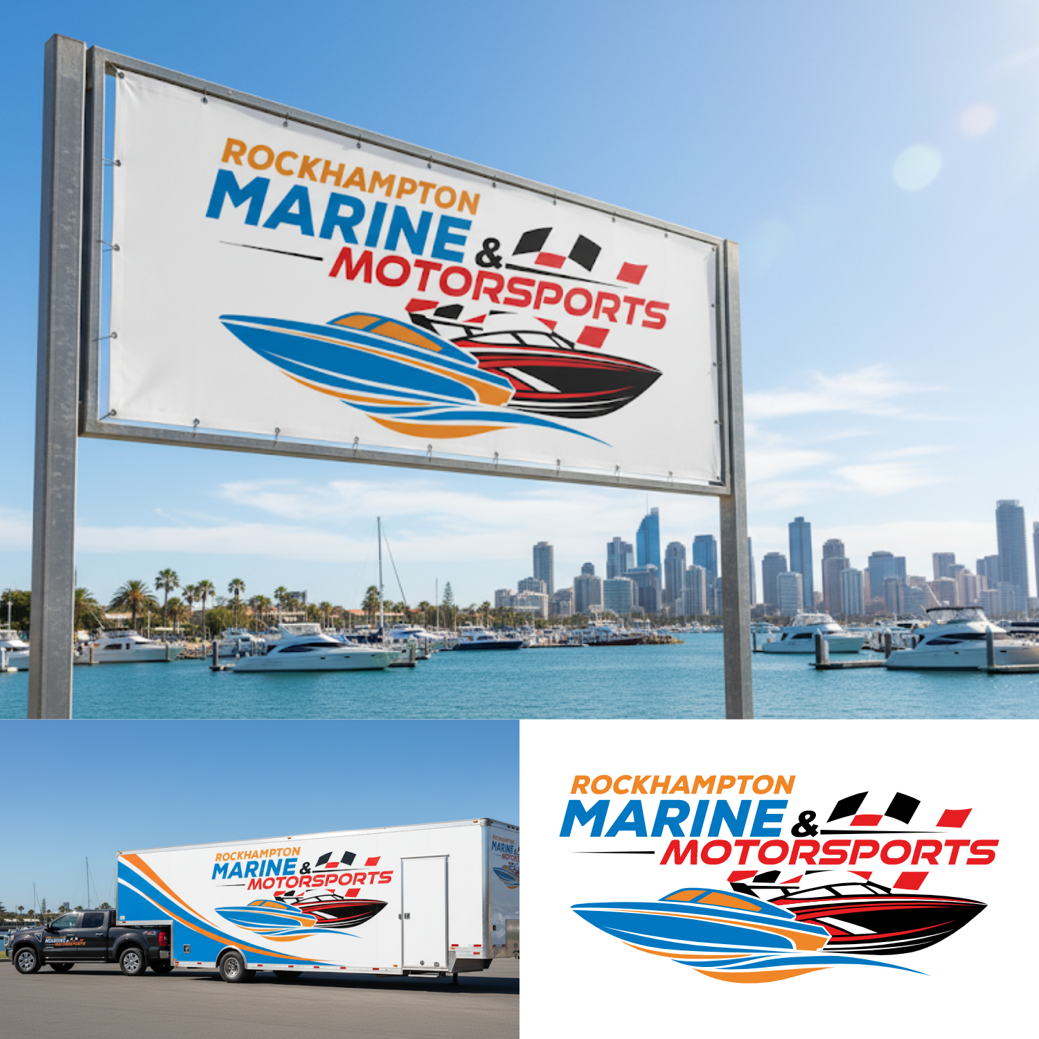 Logo Design by Dalang Design for Rockhampton Marine | Design #36146501