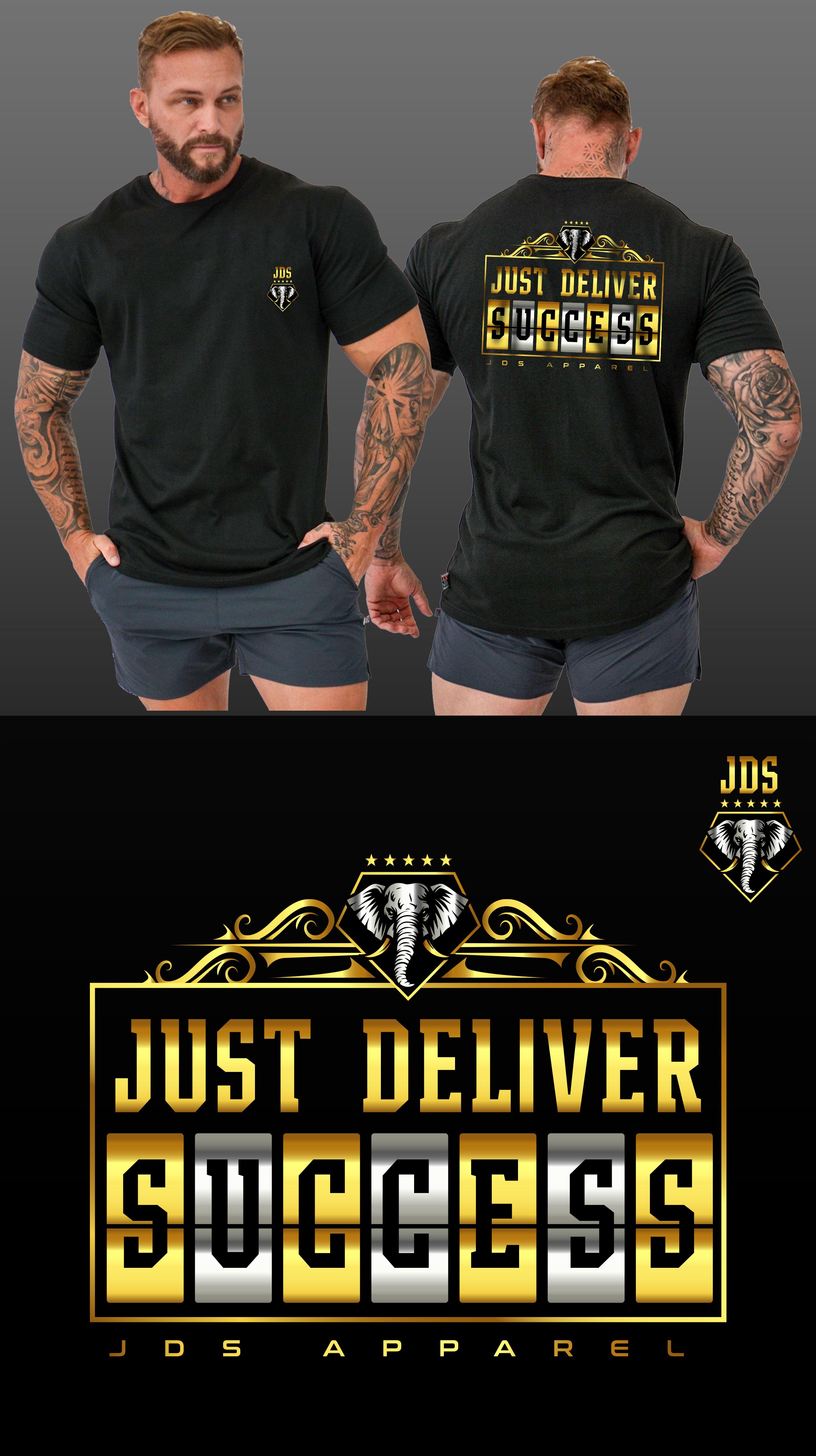 T-shirt Design by KickArt for JDS- just deliver success  | Design #36159628
