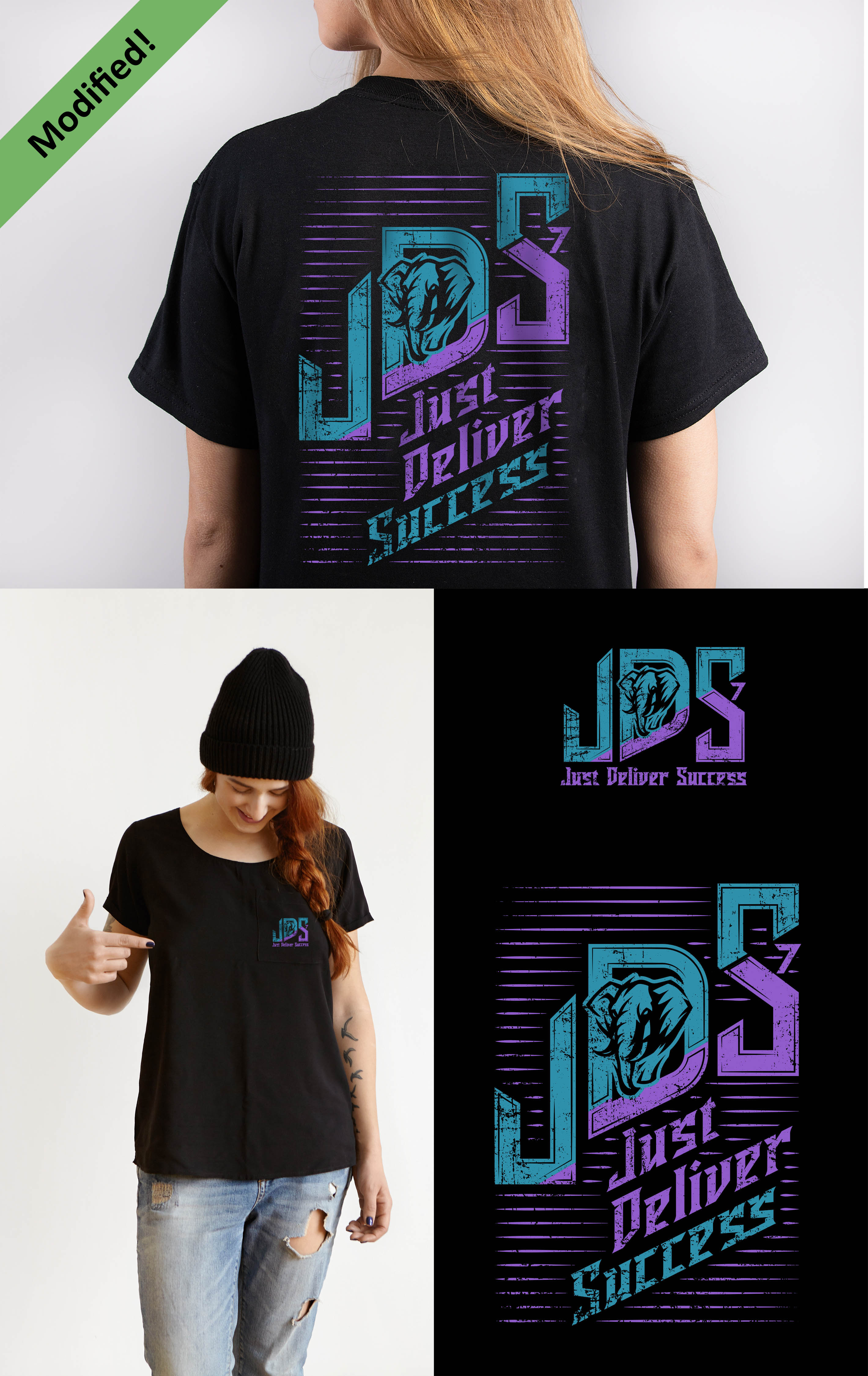 T-shirt Design by KickArt for JDS- just deliver success  | Design #36165483