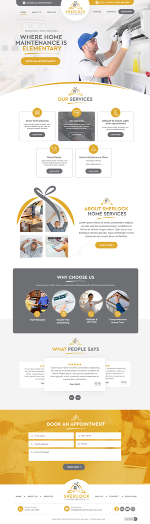 Wix-Design von Blue Sparrow für dieses Projekt | Design: #36147373