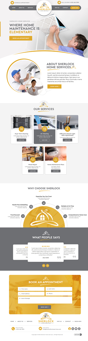 Wix-Design von Blue Sparrow für dieses Projekt | Design: #36147376