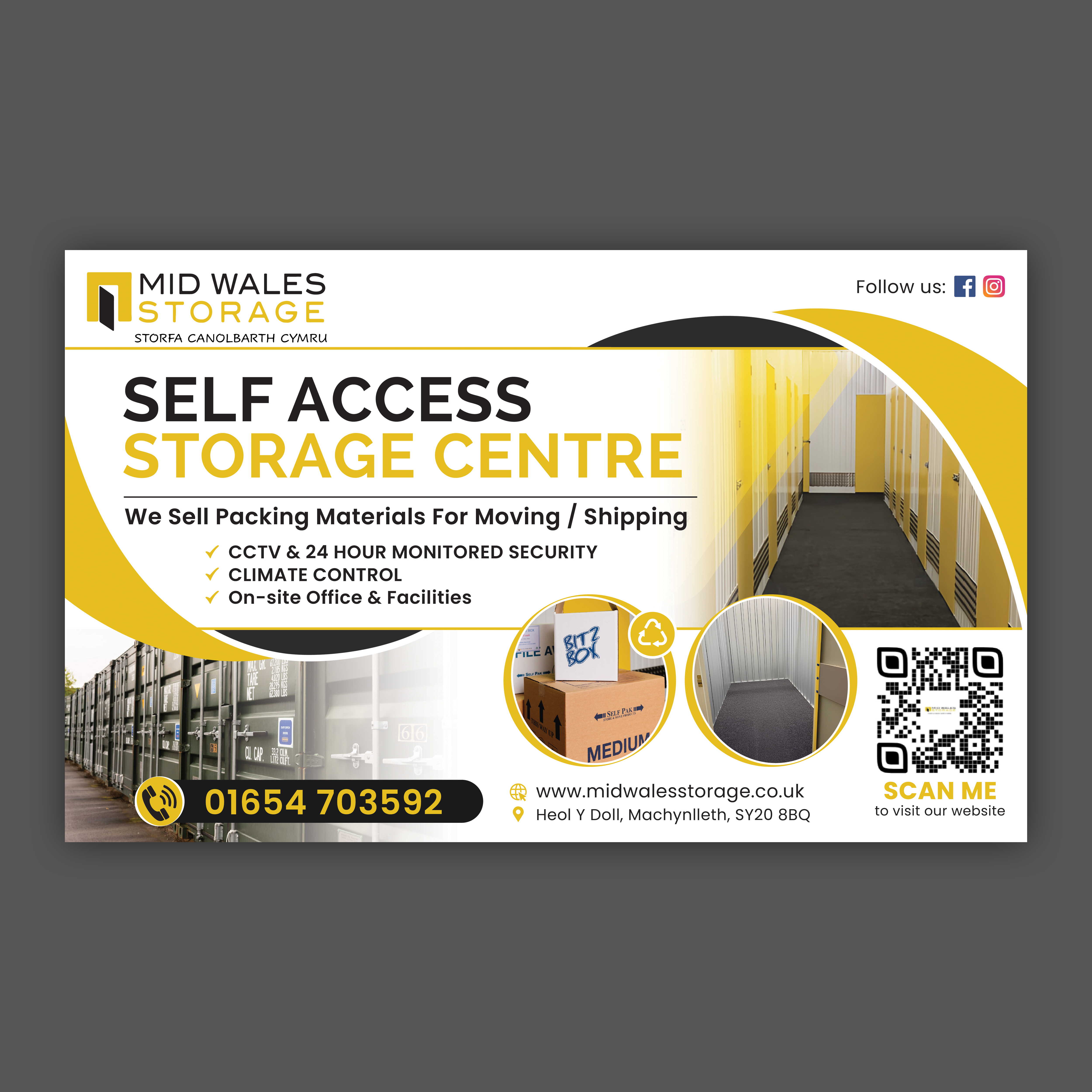 Newspaper Ad Design by Impressive Designs for www.midwalesstorage.co.uk | Design #36177156