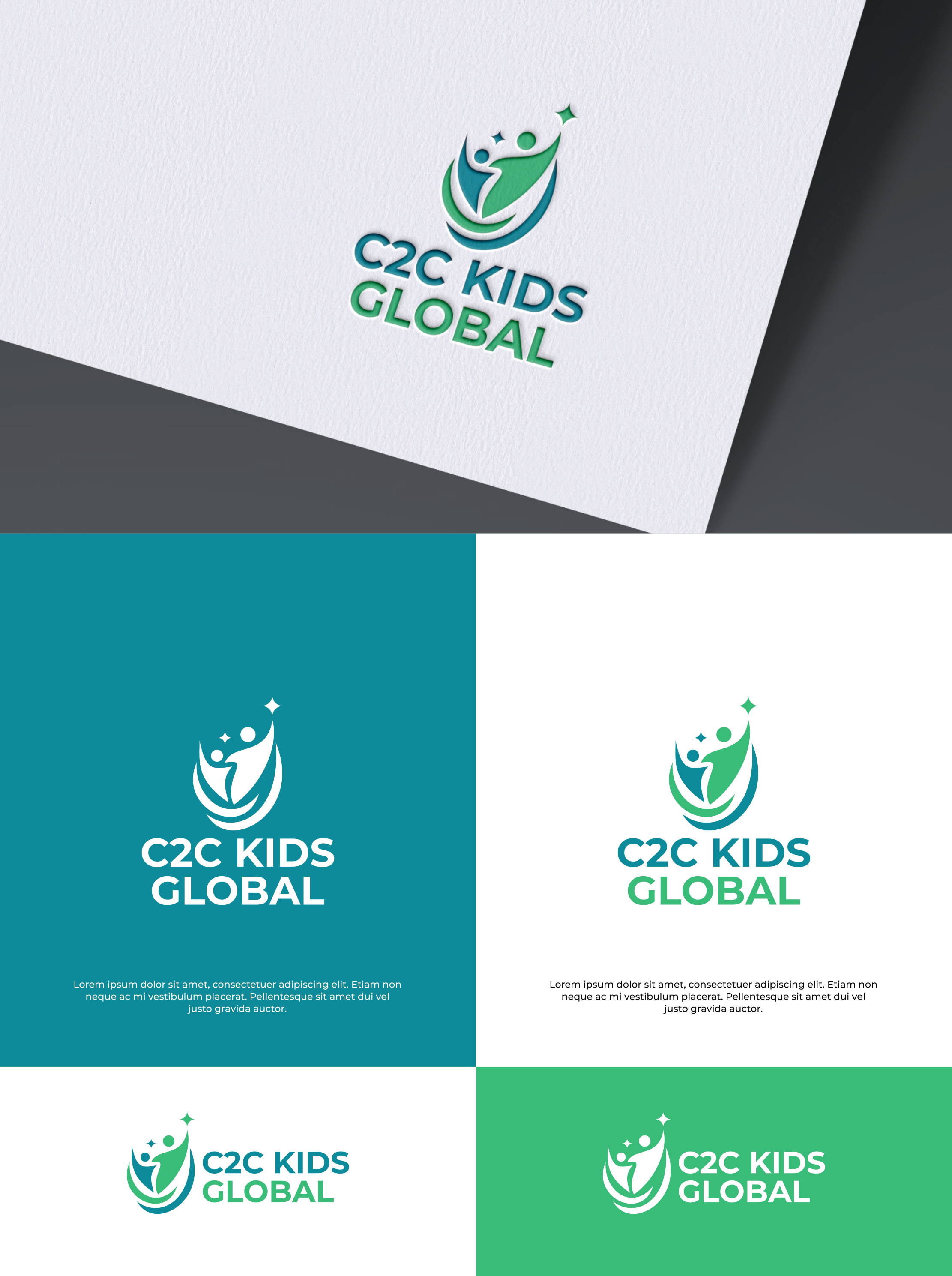 Logo Design by Zaid Al Faqih for C2C Kids Global  | Design #36189936