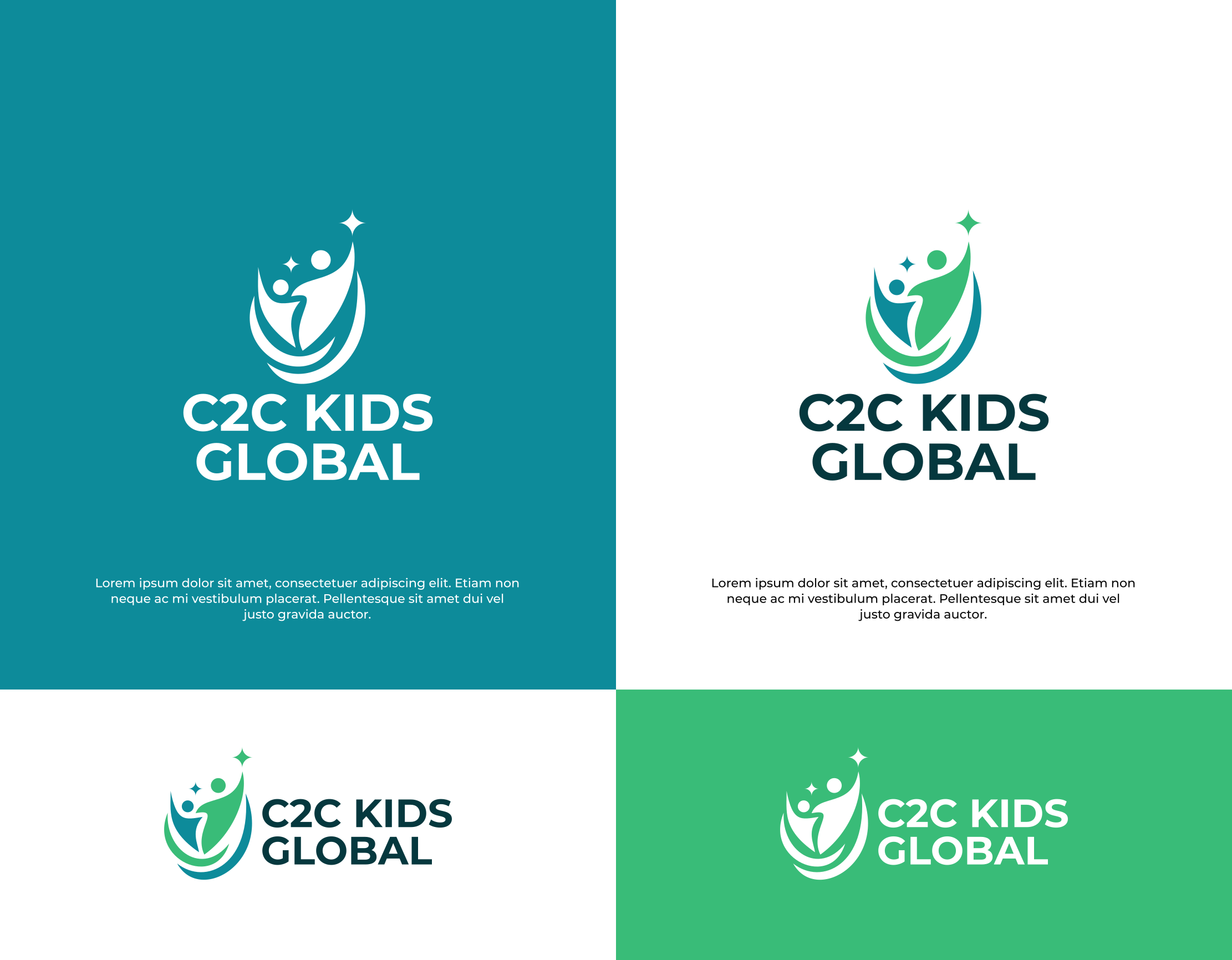 Logo Design by Zaid Al Faqih for C2C Kids Global  | Design #36189938