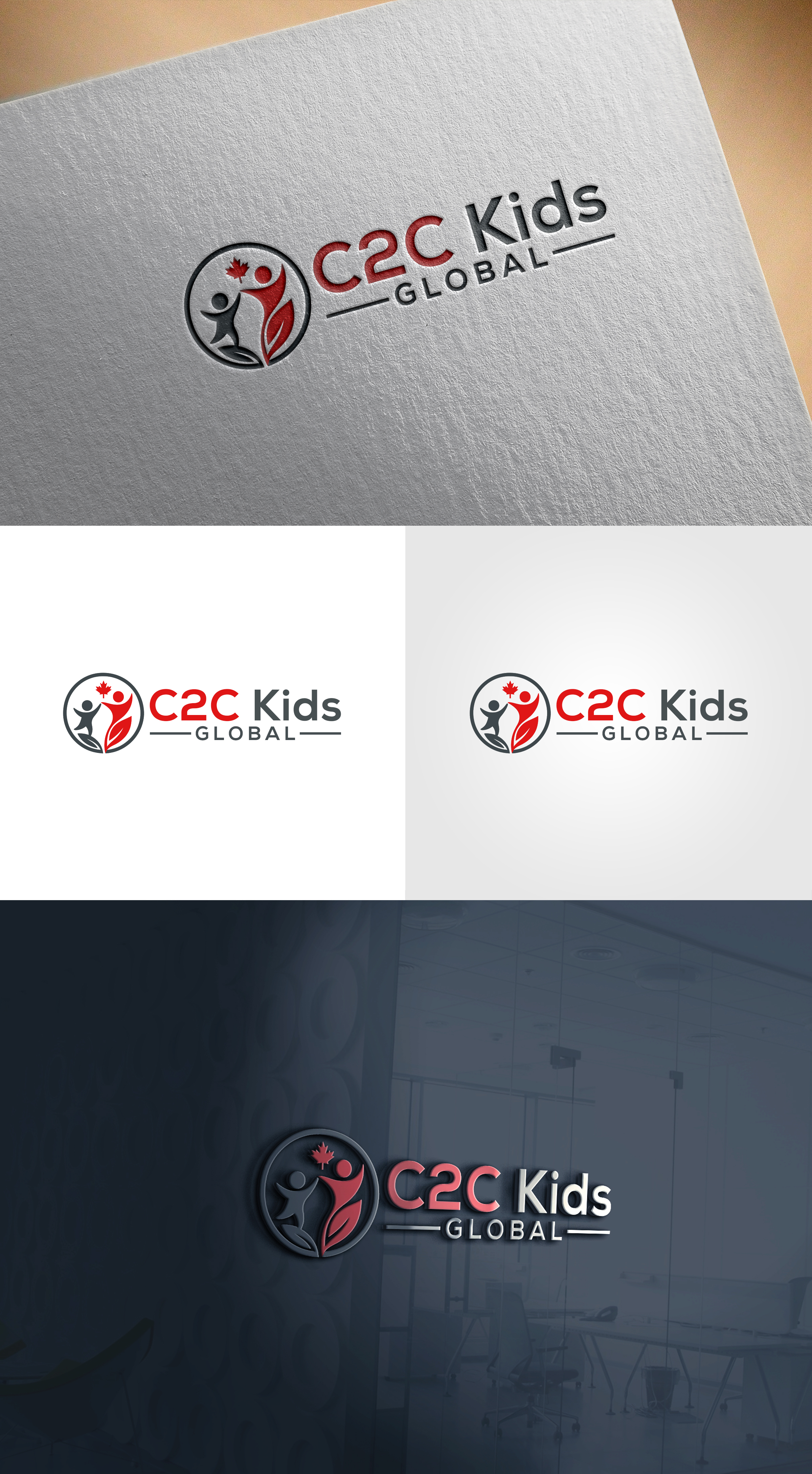 Logo Design by Rahmina for C2C Kids Global  | Design #36151955