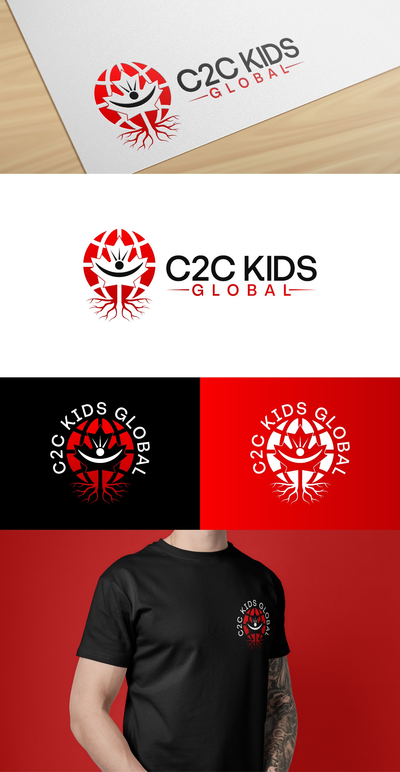 Logo Design by PixelUP Graphics for C2C Kids Global  | Design #36153878