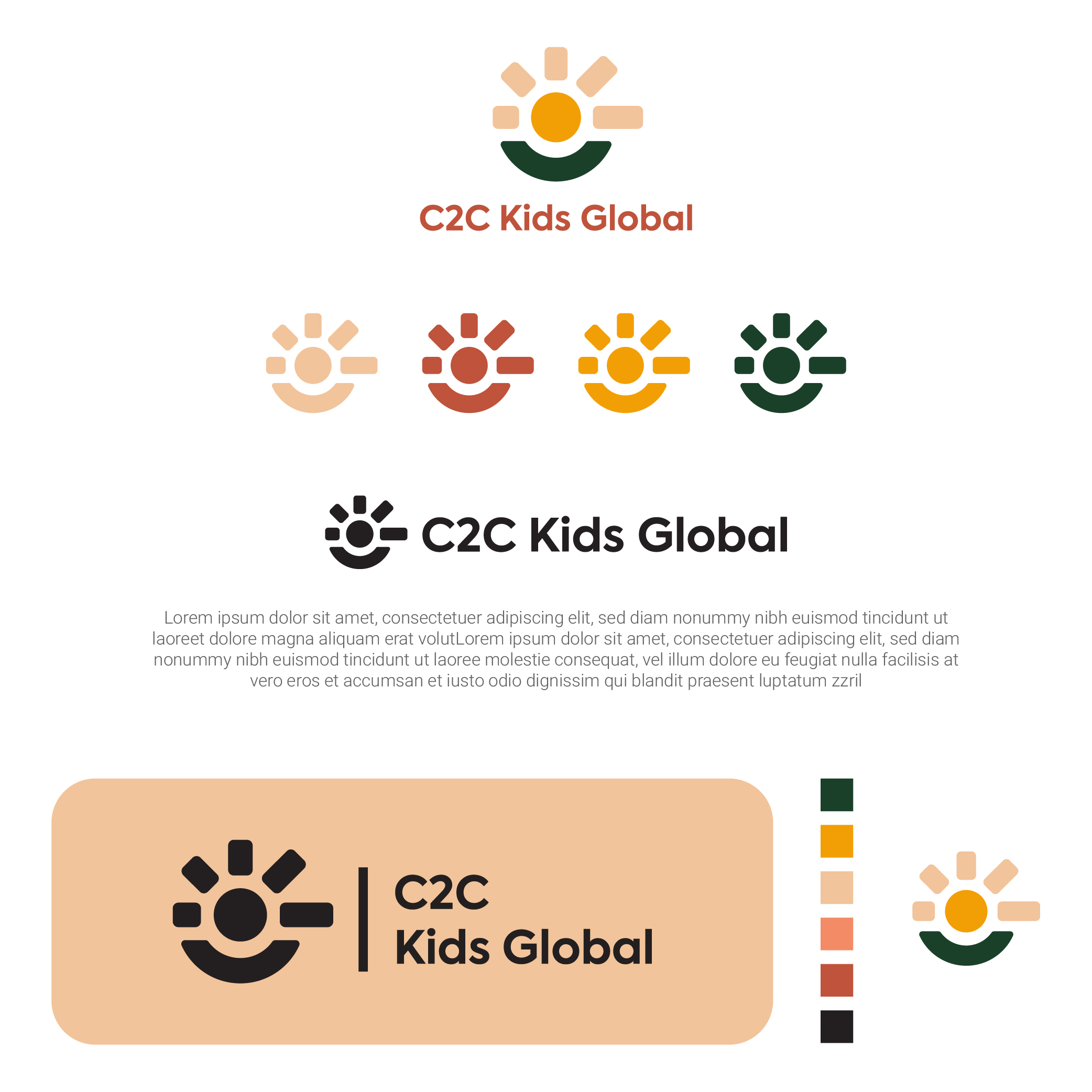 Logo Design by Mohamed.El for C2C Kids Global  | Design #36189856