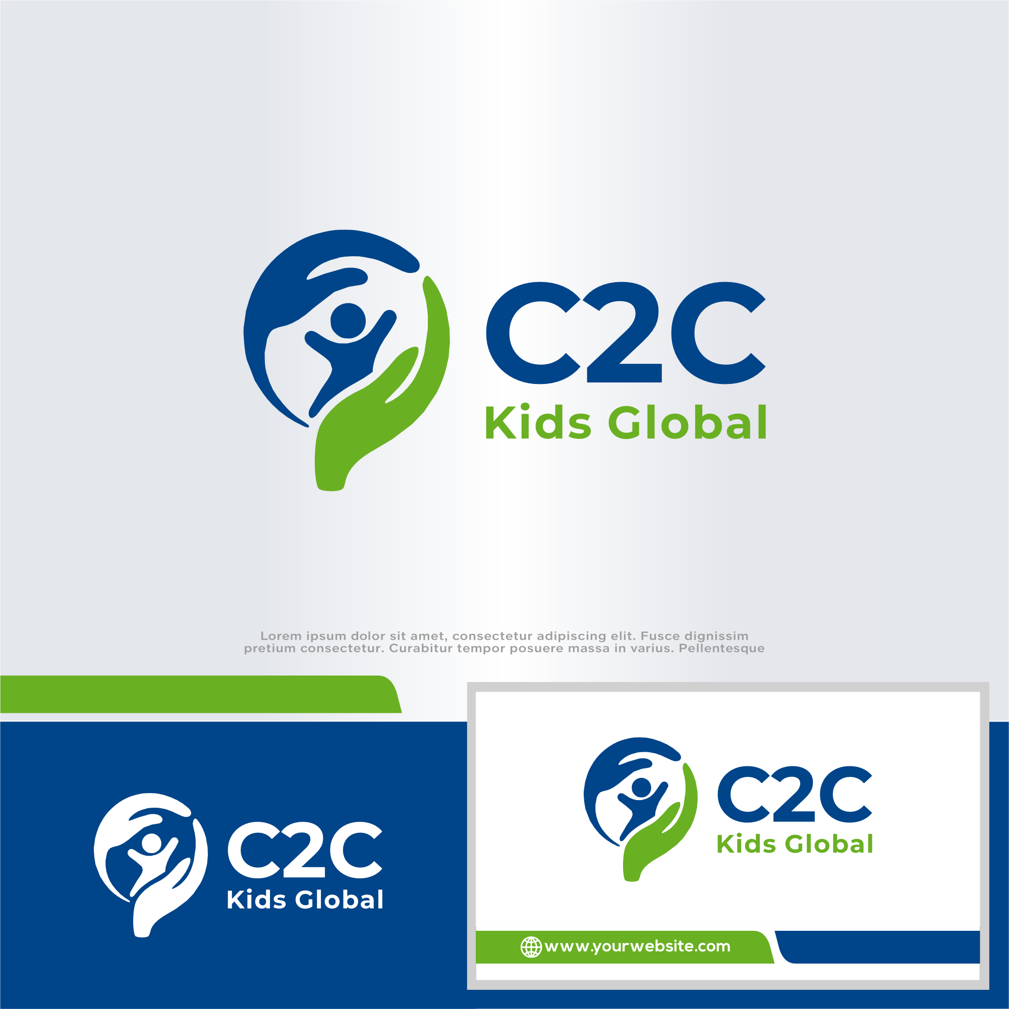 Logo Design by win it for C2C Kids Global  | Design #36149609
