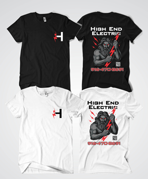 T-shirt Design by Rheanza for High End Electric | Design: #36157323