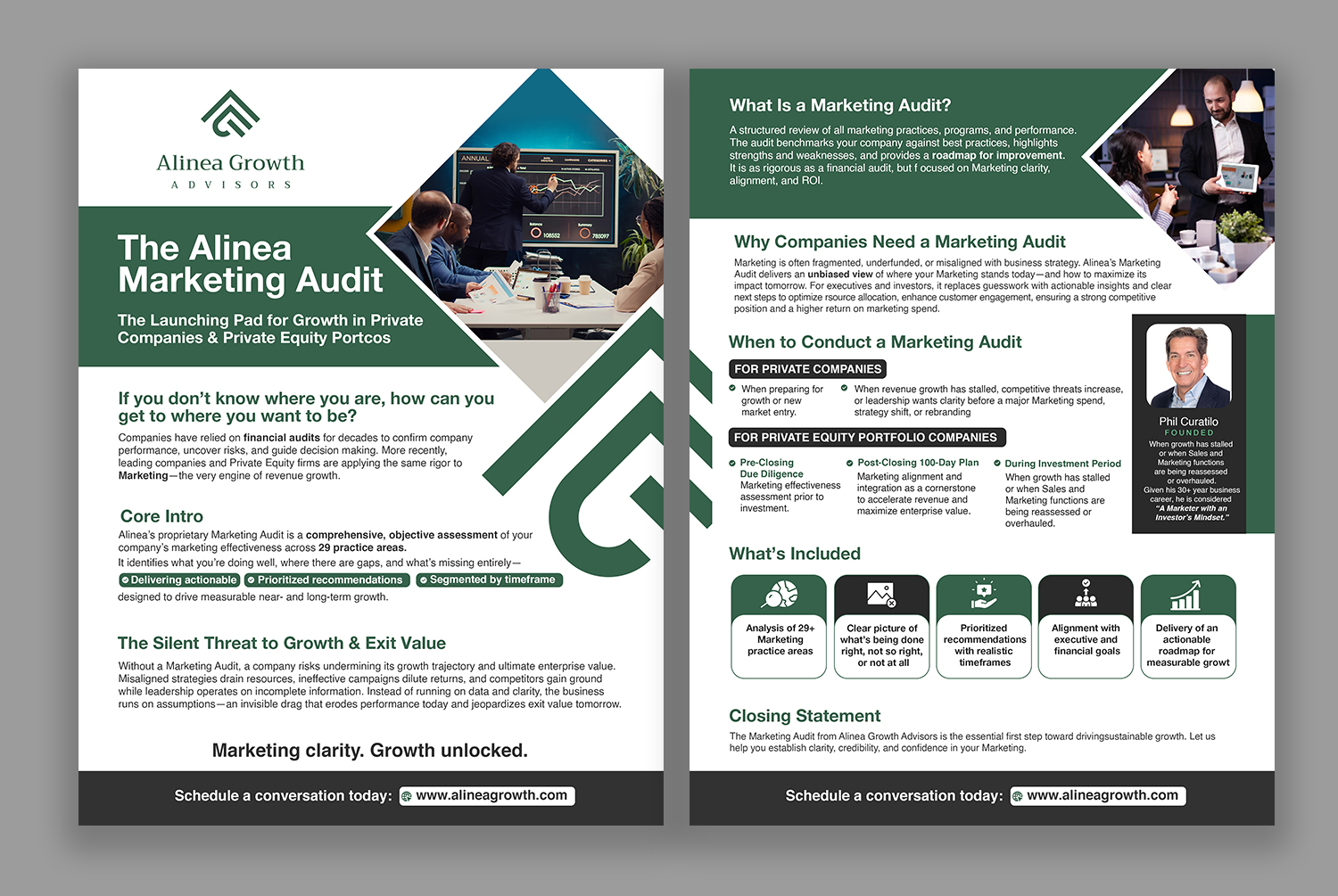 Flyer Design by debdesign for Alinea Growth, LLC | Design #36180040