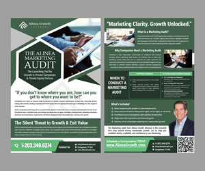 Design de Flyer par Creations Box 2015 pour Alinea Growth, LLC | Design : #36171332