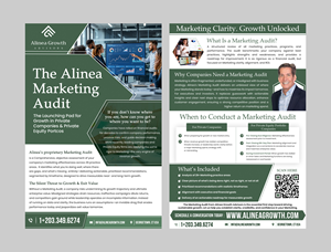 Design de Flyer par Creations Box 2015 pour Alinea Growth, LLC | Design : #36181578