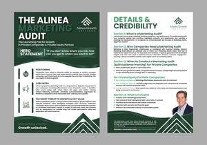 Design de Flyer par 3Guys pour Alinea Growth, LLC | Design : #36182602
