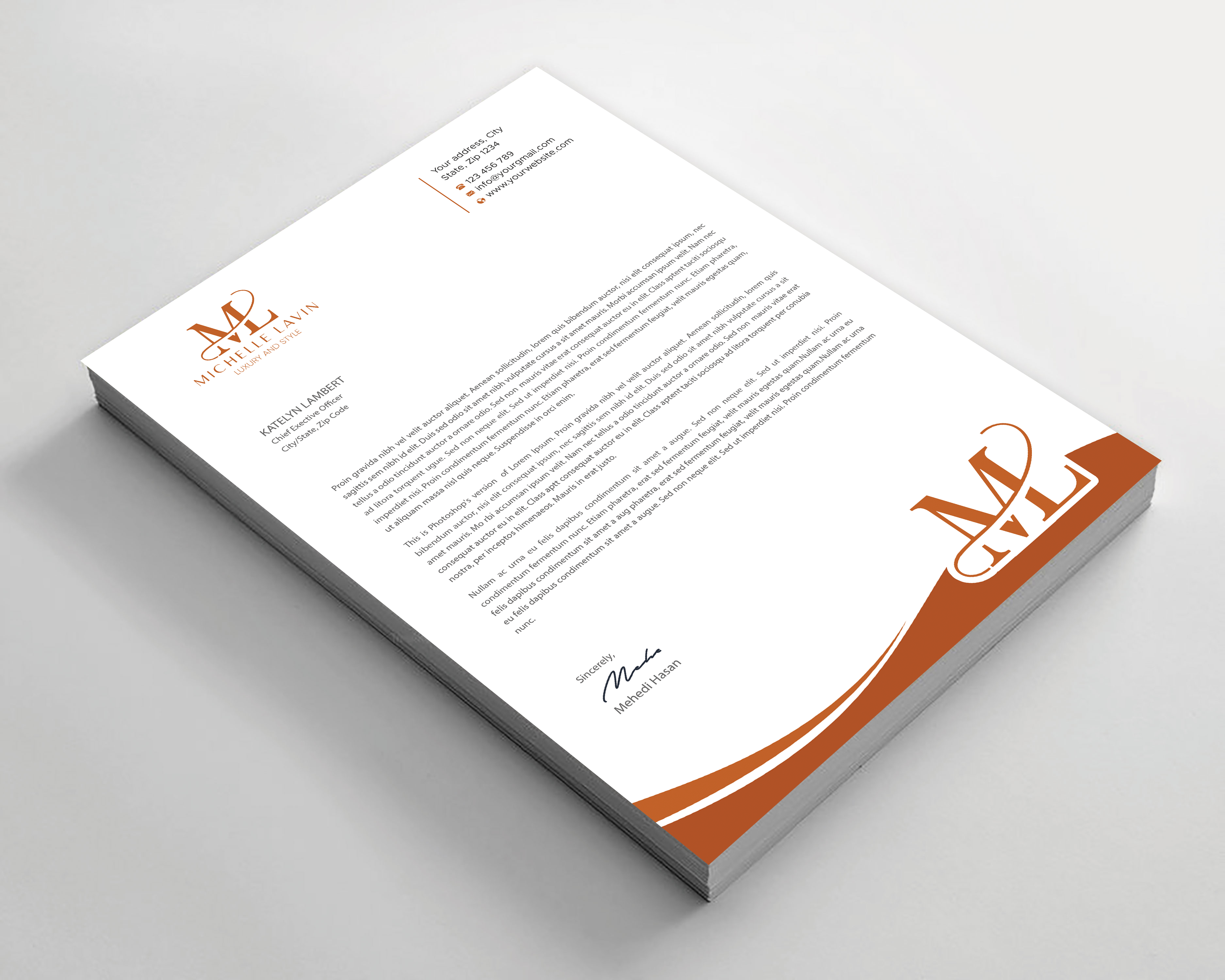 Letterhead Design by Expert Bappy for Sidecar | Design #36170787