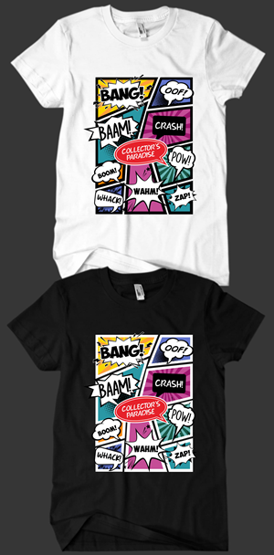 T-shirt Design by Rheanza for Collector's Paradise | Design: #36192536