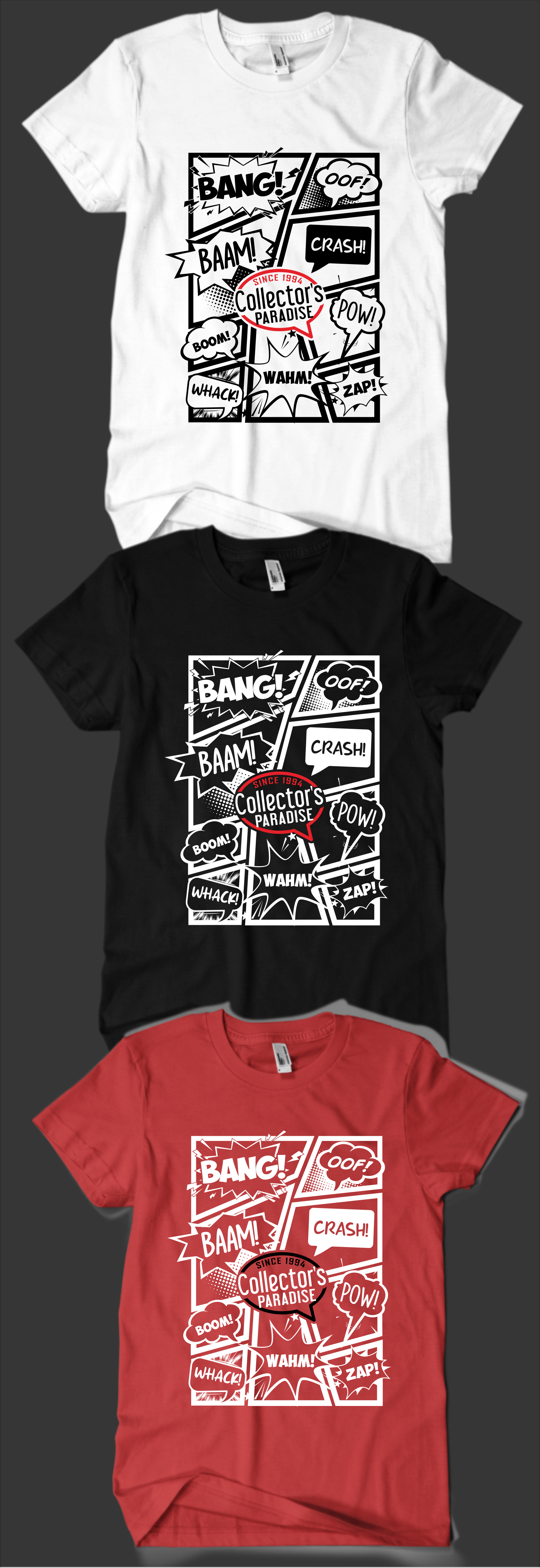 T-shirt Design by Rheanza for Collector's Paradise | Design #36230977