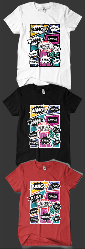 T-shirt Design by Rheanza for Collector's Paradise | Design: #36230988