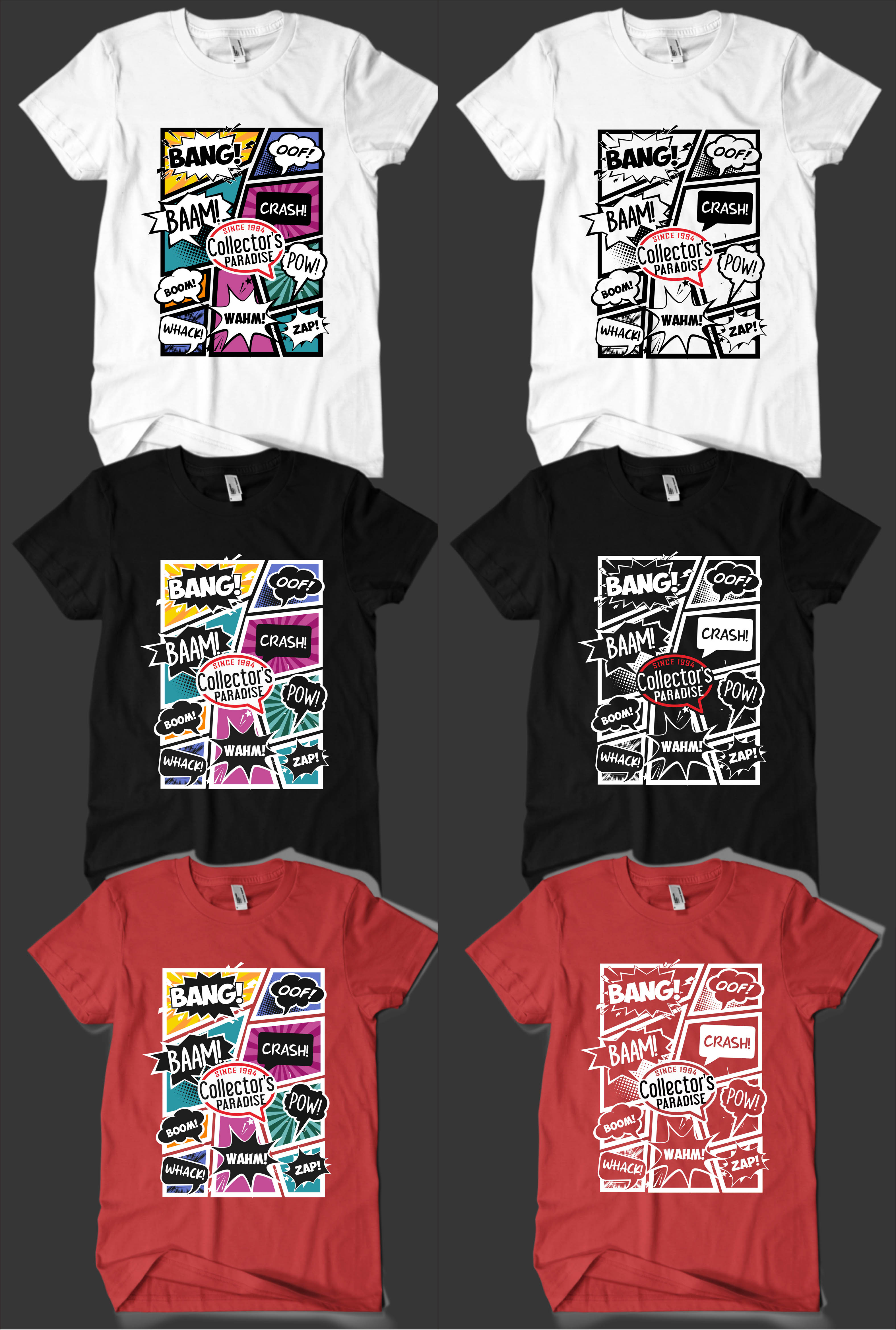 T-shirt Design by Rheanza for Collector's Paradise | Design #36237428