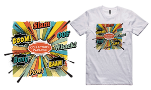T-shirt Design by KickArt for Collector's Paradise | Design: #36228797